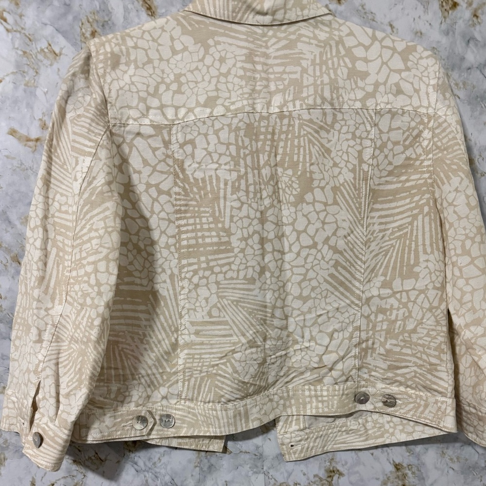 Ruby Rd Cream Patterned Women's Jacket - image 3